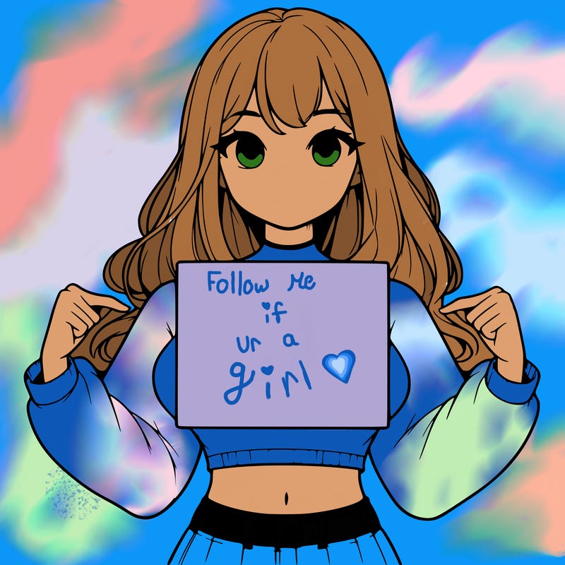 girl holding a blank sign in a long sleeve crop top