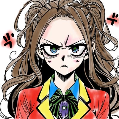 a really mad realistic manga girl