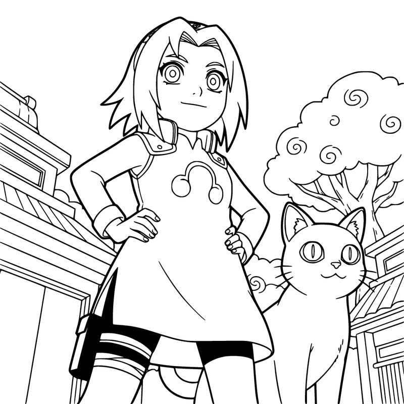 sakura from naruto but the kid sakura