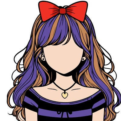 realistic girl no face