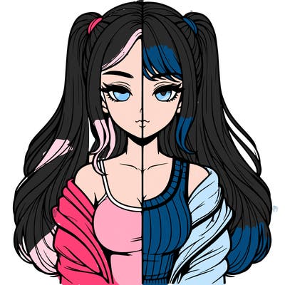 realistic girl split