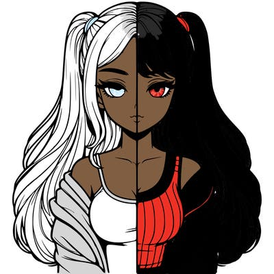 realistic girl split