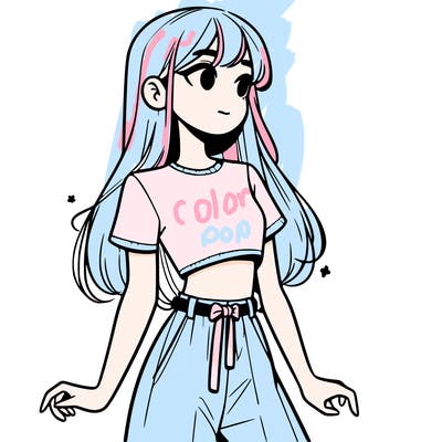 girl in a cute crop top