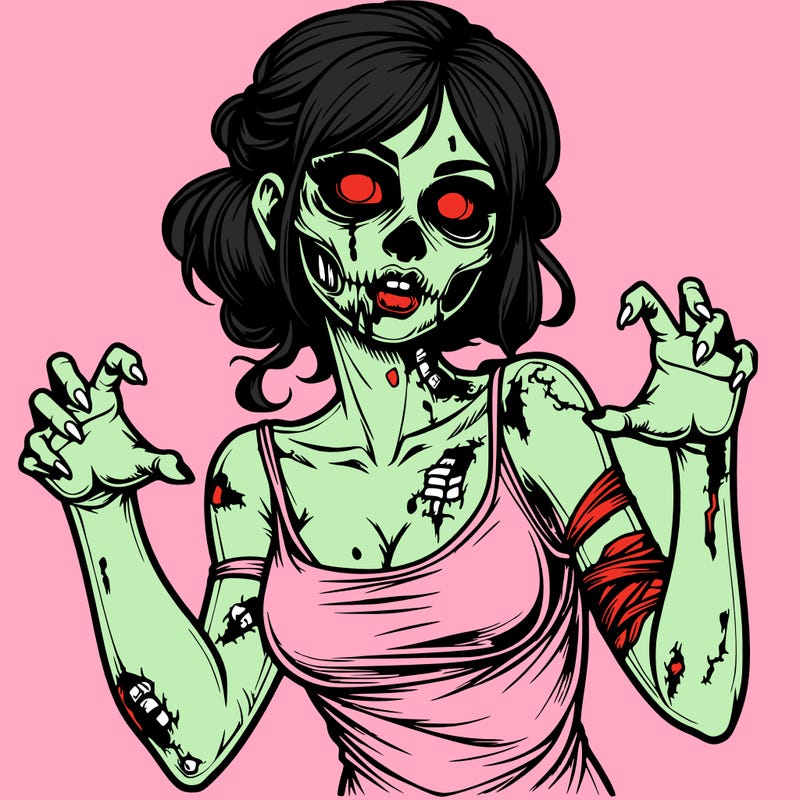 realistic zombie girl
