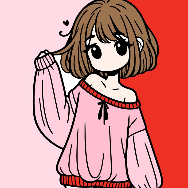 girl in baggy sweater hanging off her shoulder