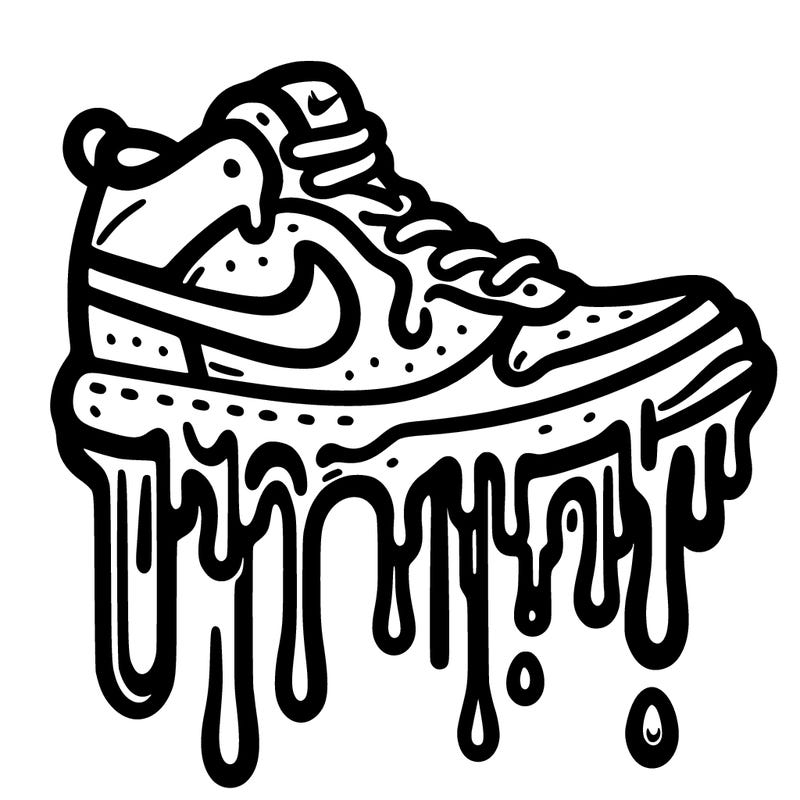 drippy nike logo