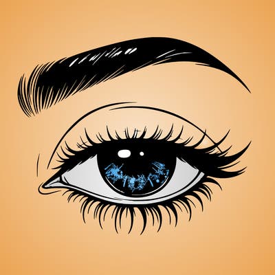 eye closed realistic