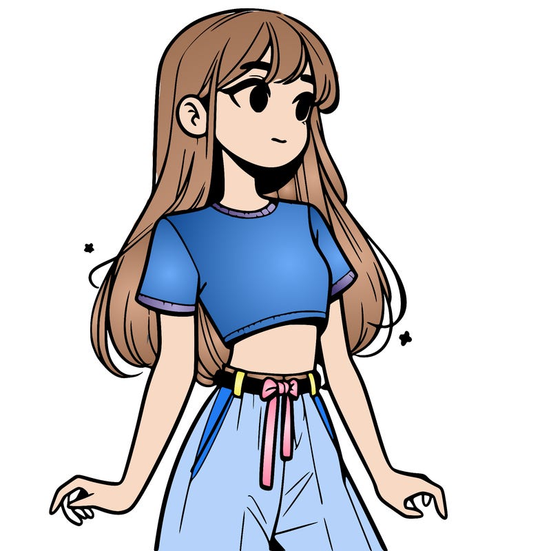 girl in a cute crop top