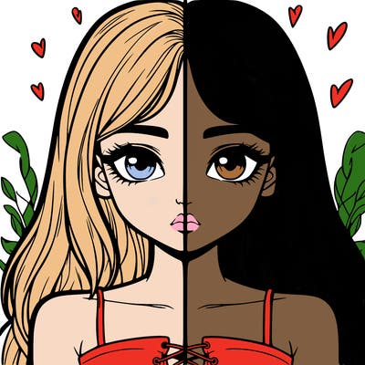 realistic girl split