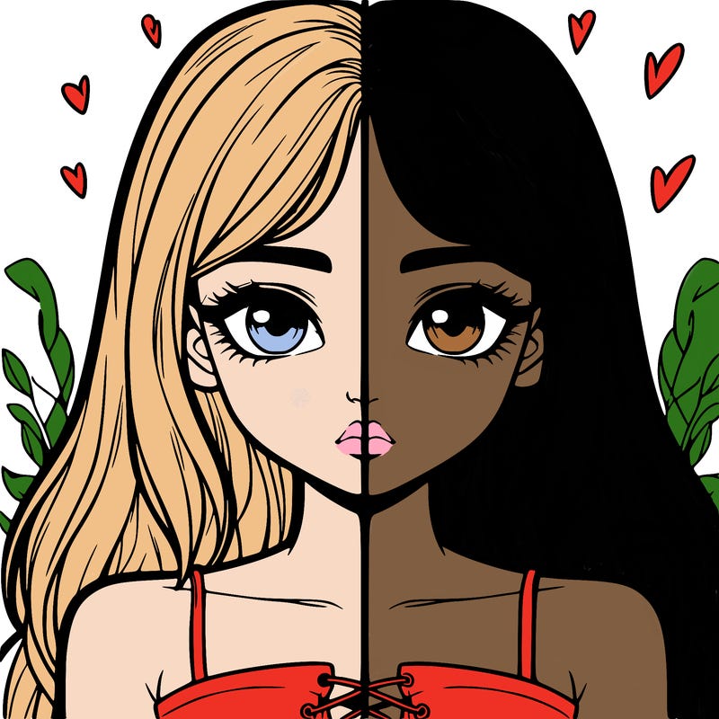 realistic girl split