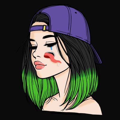 realistic  girl with a backwards hat