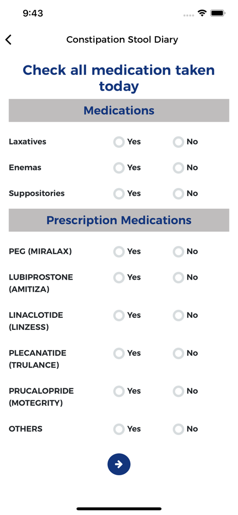 Constipation Diary | Clinical Stool Tracker & Symptom Log