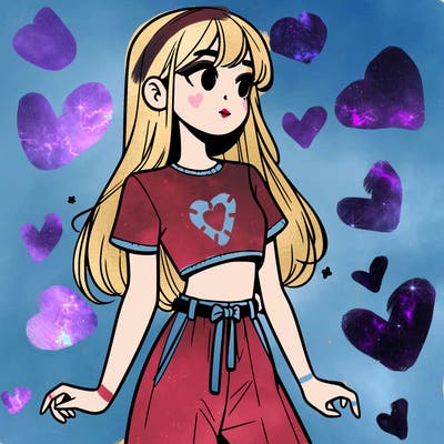 girl in a cute crop top