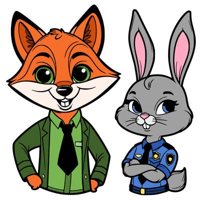 zootopia nick and judy