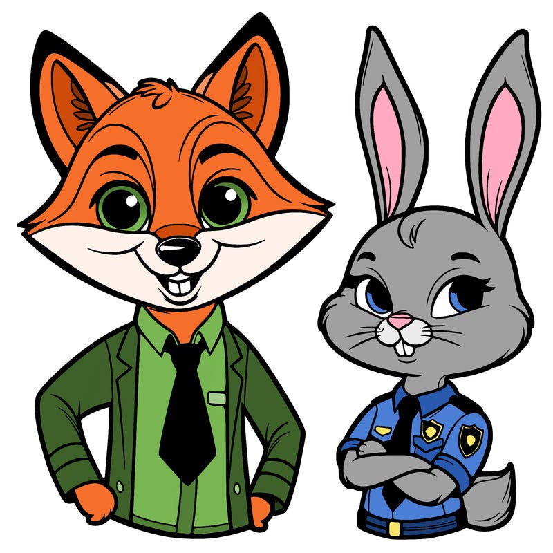 zootopia nick and judy