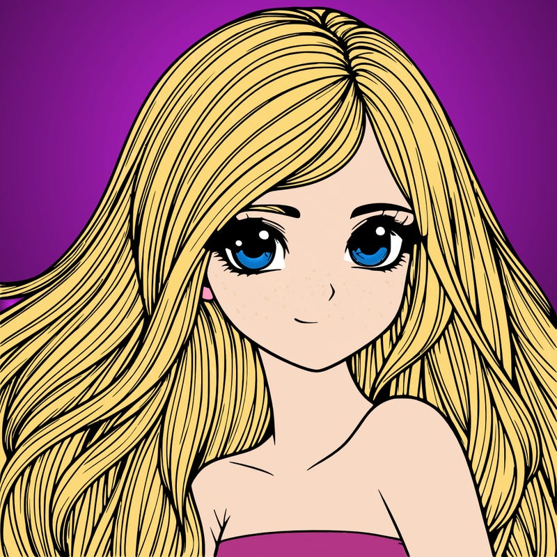 realistic girl pretty long hair