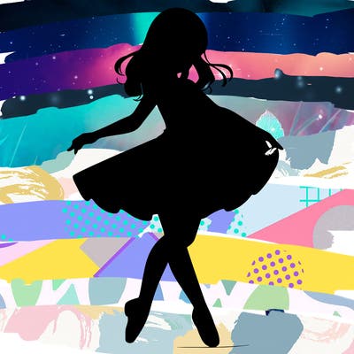 a realistic girl doing dance