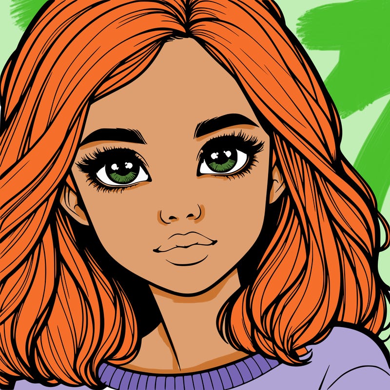 realistic girl whith cute eyes