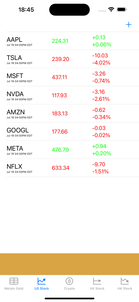 Gold Price -Live silver prices - Seguimiento en tiempo real de los precios del mercado de valores de EE. UU. en la aplicación móvil Precio del Oro