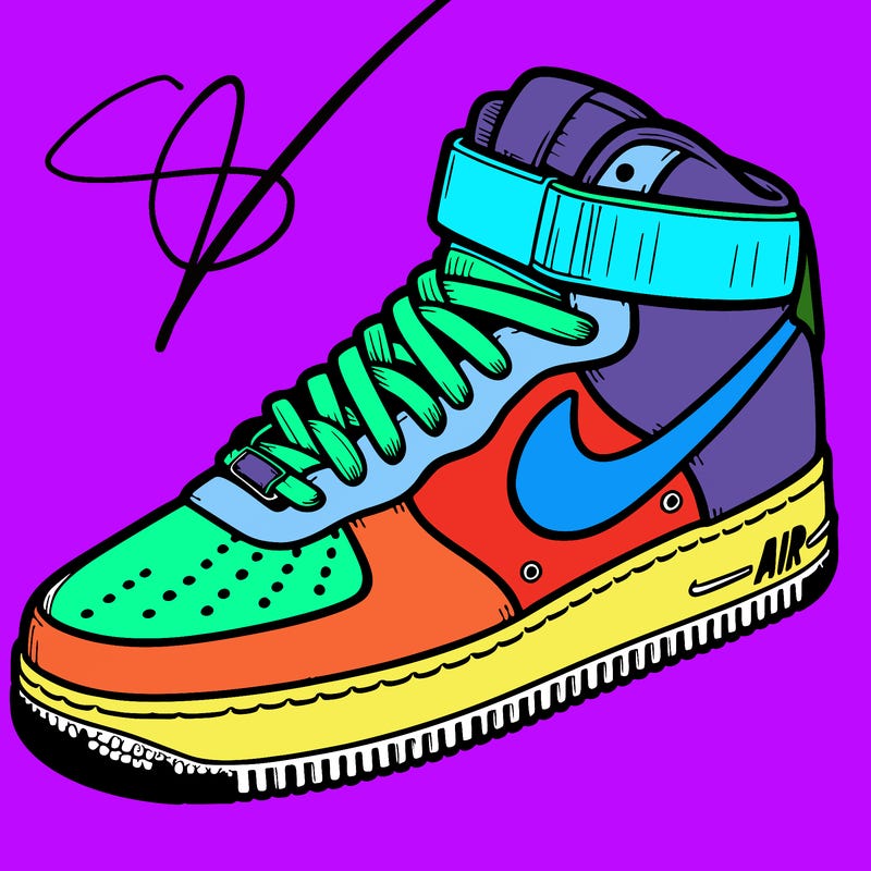 nike mid top air force one sneaker