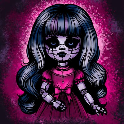 beautiful realistic creepy doll