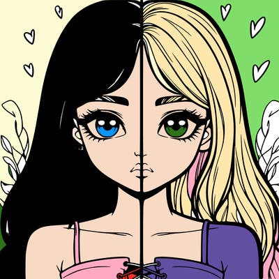 realistic girl split