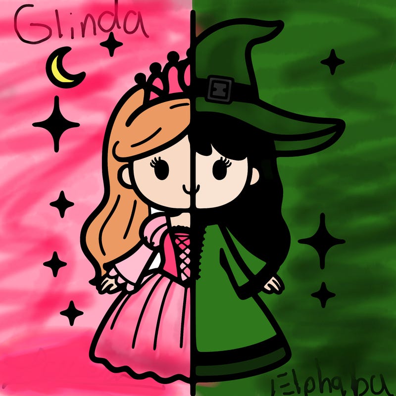 split princess and witch