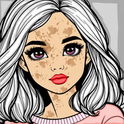 realistic girl whith cute eyes