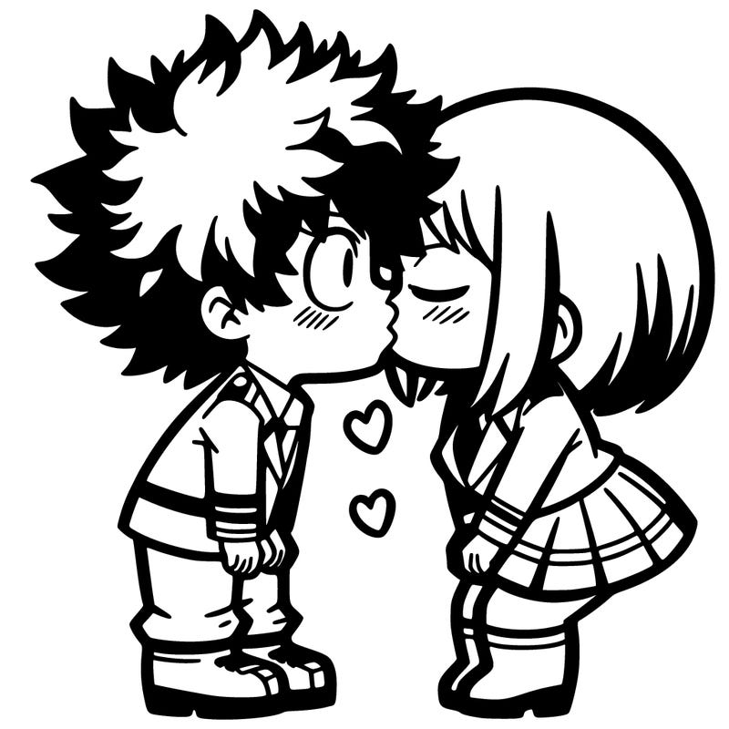 baku deku kiss