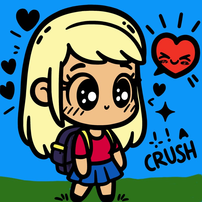 girl has a crush