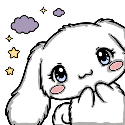 anime cinnamoroll cute fluffy