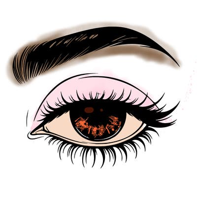 eye closed realistic