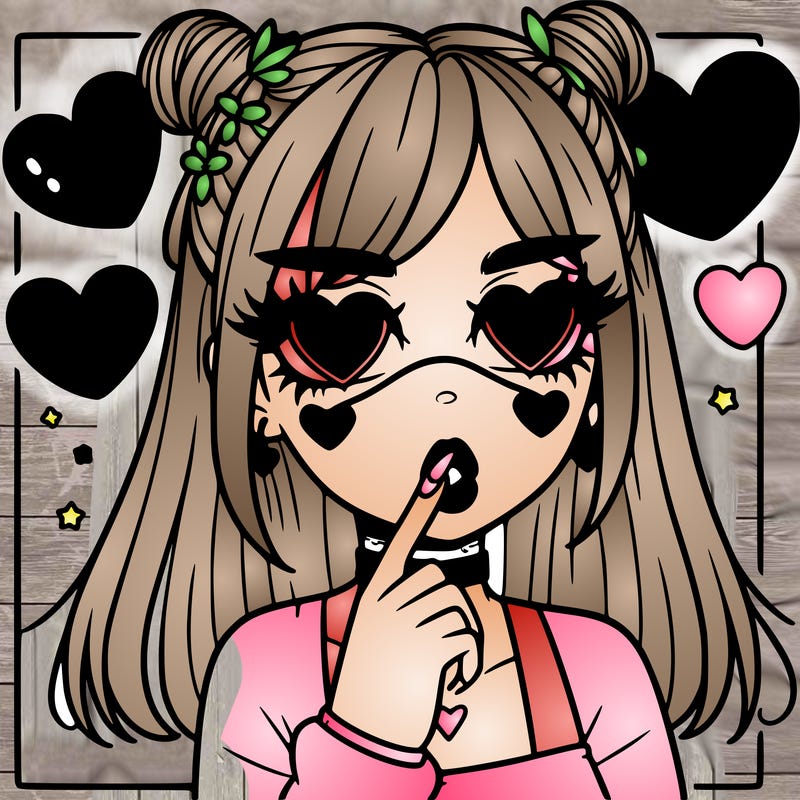 aesthetic heart girl