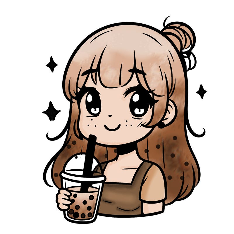 girl with boba