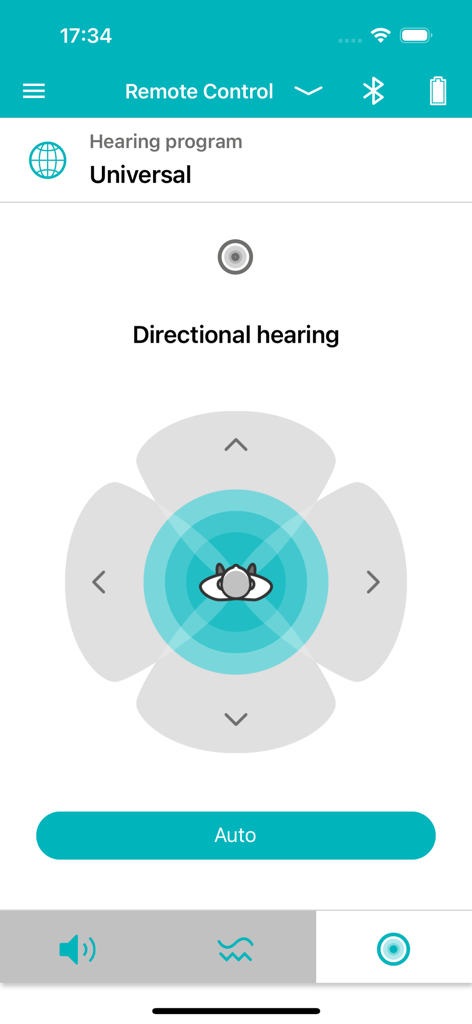 Vibe App - Vibe app interface for adjusting directional hearing focus