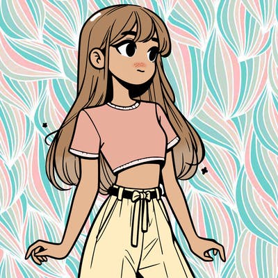 girl in a cute crop top