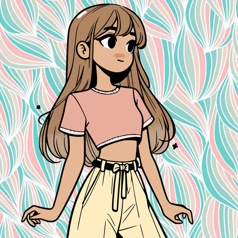 girl in a cute crop top