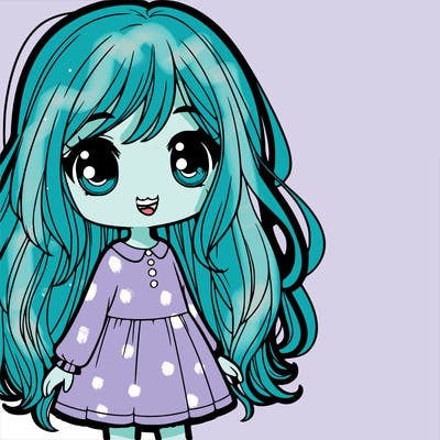 a little girl with long hair and wide eyes