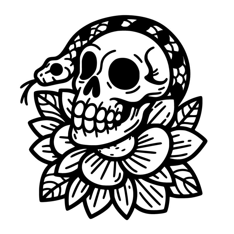 snake skull flower