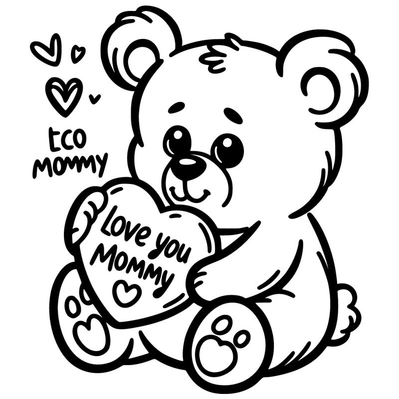 love you mommy teddy bear