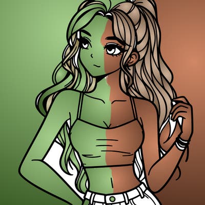 girl in crop top