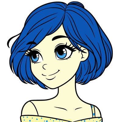 pretty girl with short hair