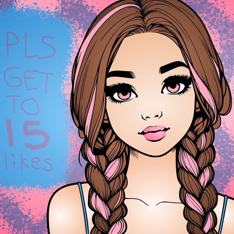 realistic girl with braids