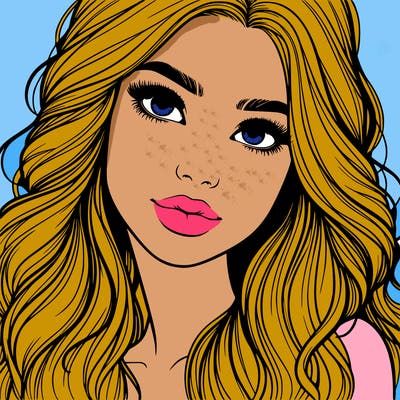 beautiful realistic girl