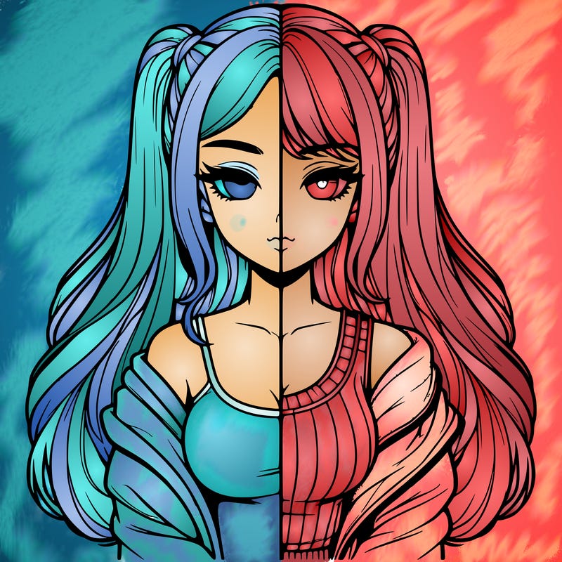 realistic girl split