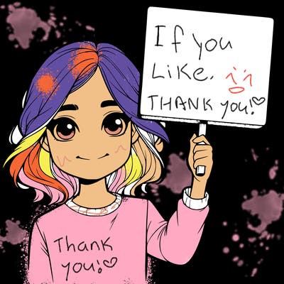 realistic girl holding up a sign