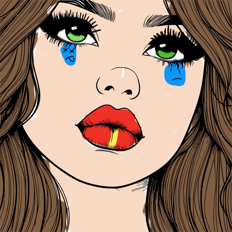 really realistic girl with lips