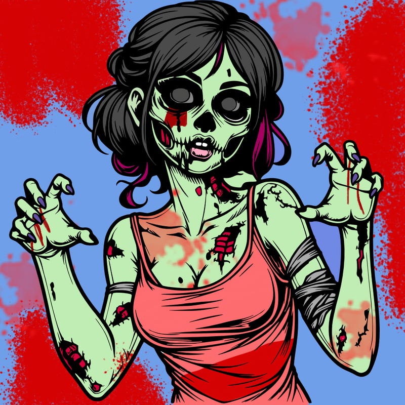 realistic zombie girl