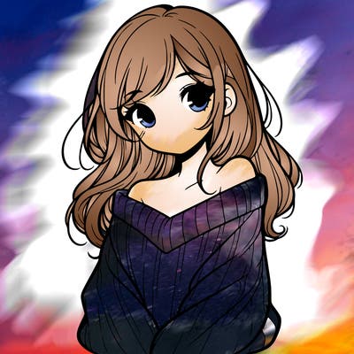 shy pretty girl wearing a sweater that is falling off one shoulder portrait