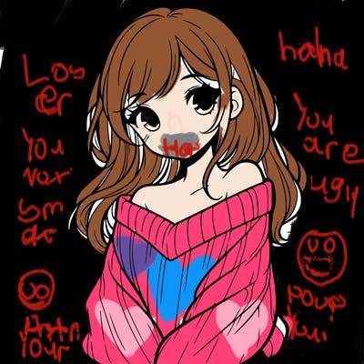 shy pretty girl wearing a sweater that is falling off one shoulder portrait